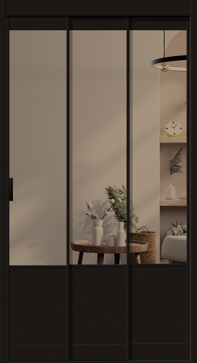 Black(Bronze Glass with a Bottom Panel)