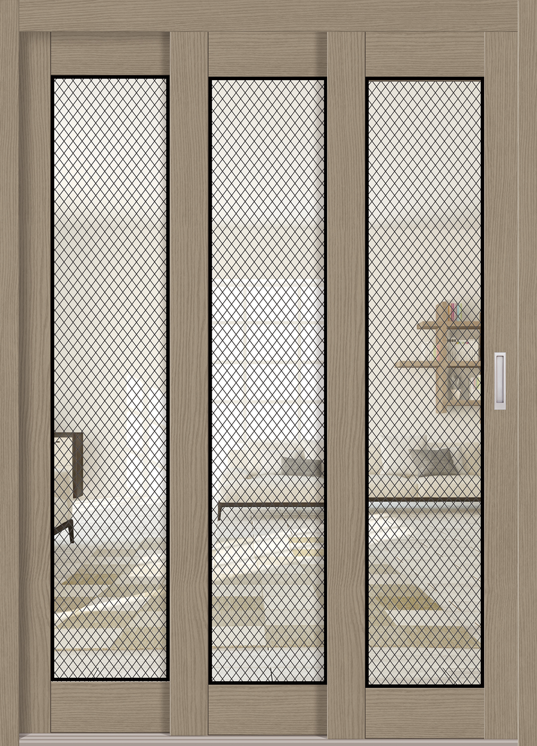 Light Brown(Wired Glass)
